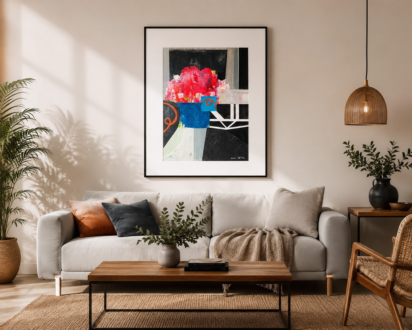 Tableau bouquet de fleurs