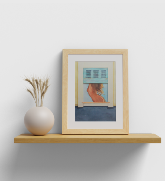 Tableau nu à la fenêtre